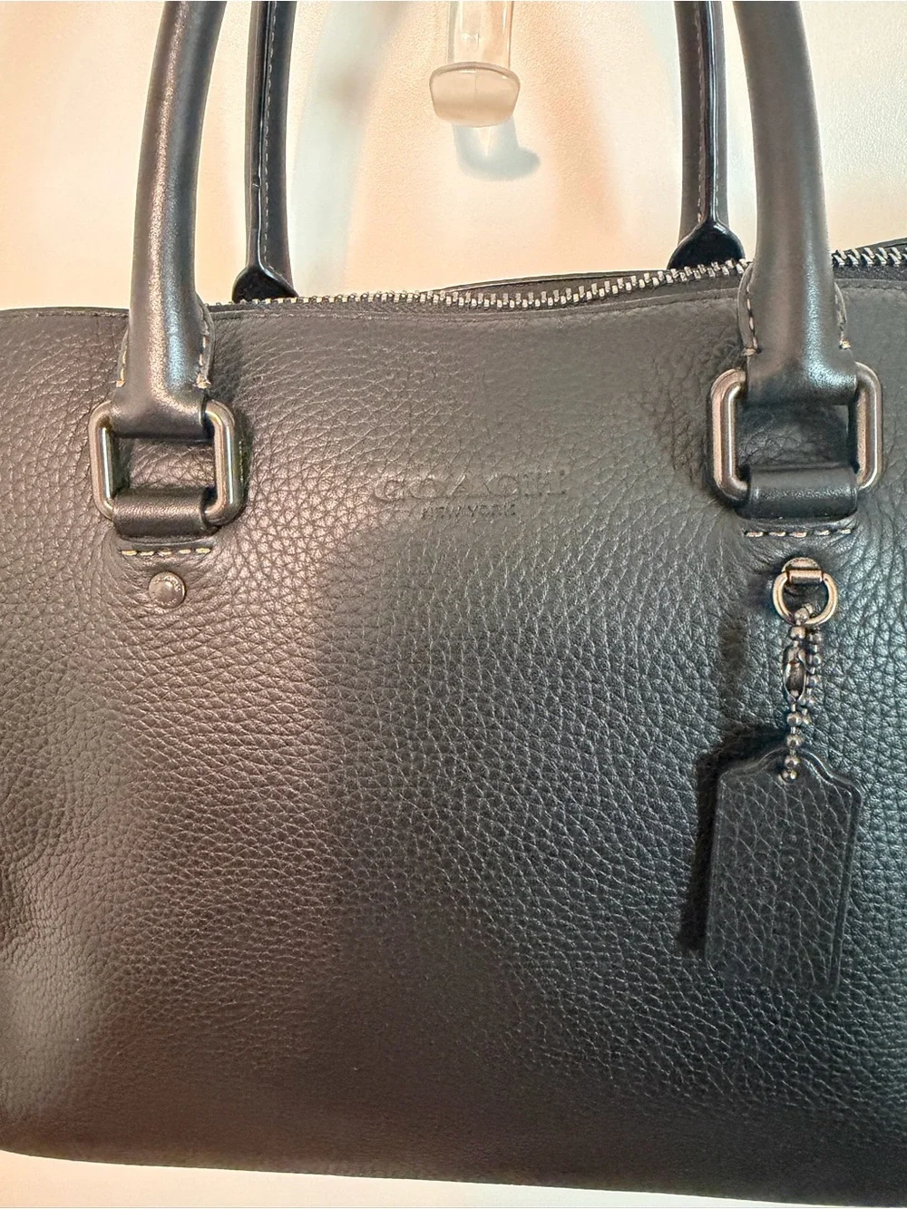 Coach pebbled leather